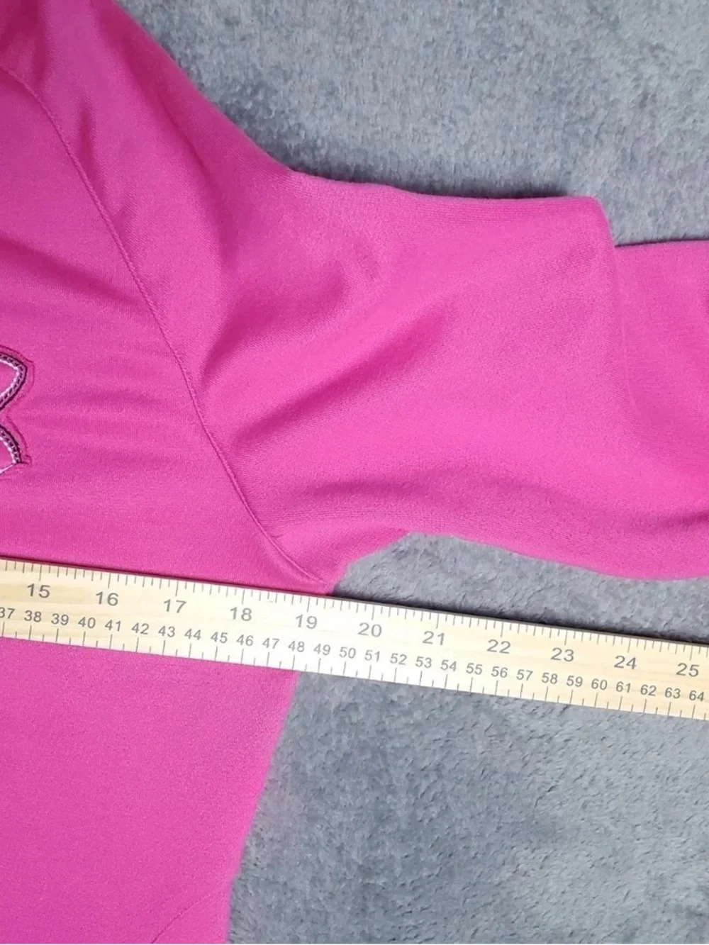 Under Armour Girls Bright Pink Zip-Up Athletic Jacket